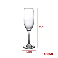 GENERICO - Set 6 Copas Champana Espumante Elegante Cristalina Para Brindis 180 Ml