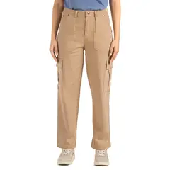 PANAMA JACK - Pantalón Mujer Cargo Vestir Casual Marrón Claro