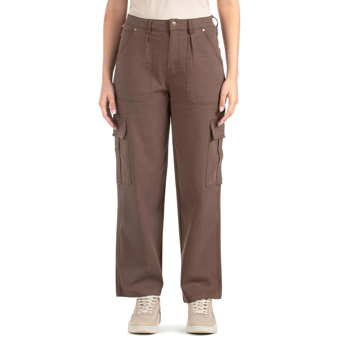 PANAMA JACK - Pantalón Mujer Cargo Vestir Casual Marrón Panama Jack