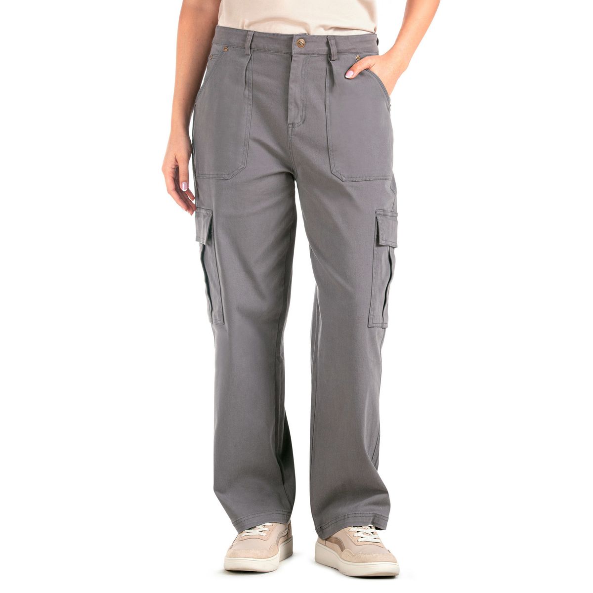 PANAMA JACK - Pantalón Mujer Casual Gris Panama Jack