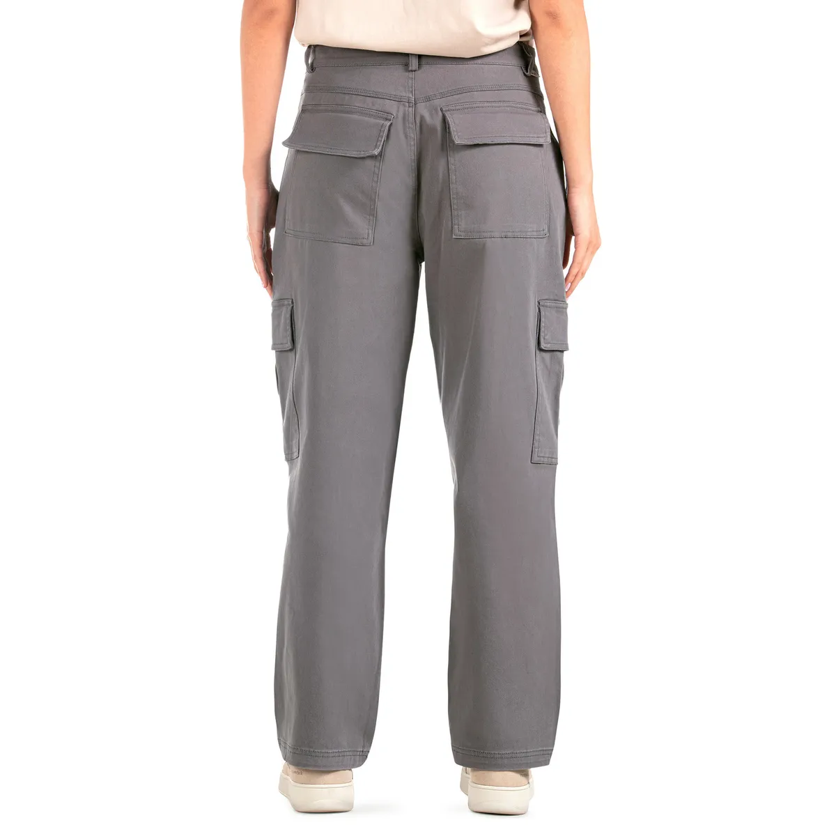 PANAMA JACK - Pantalón Mujer Cargo Vestir Casual Gris Panama Jack