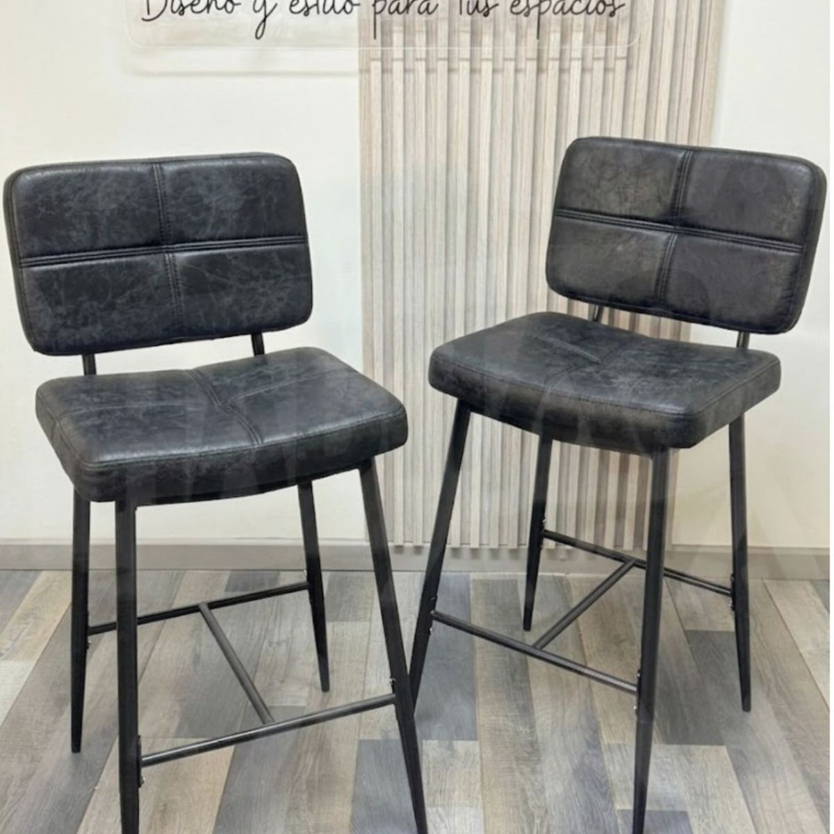 HABITA2 CHILE - Pack 2 Silla de Bar Coffee 68 cm