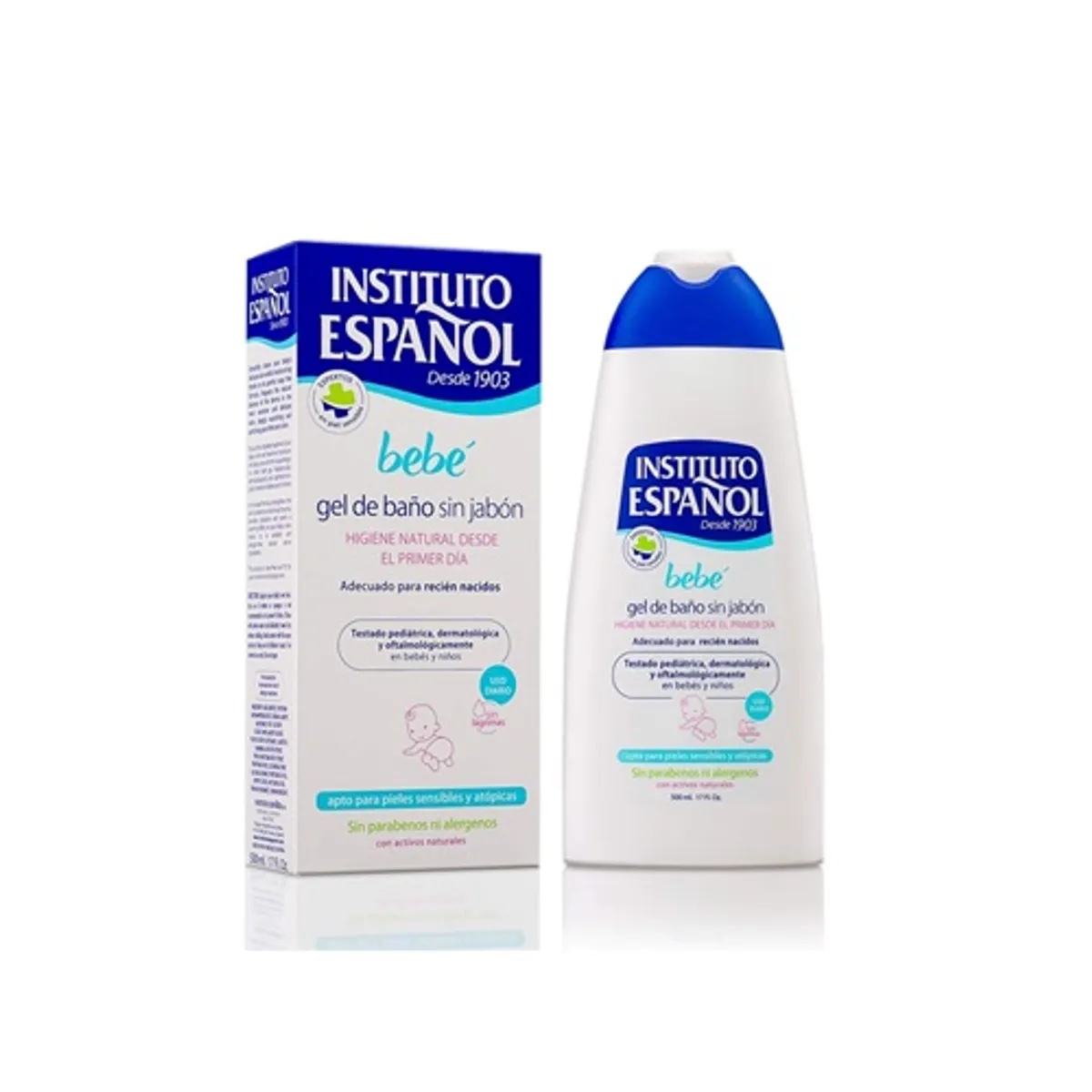 INSTITUTO ESPANOL - GEL DE BAÑO SIN JABON DE BEBE 500 ML