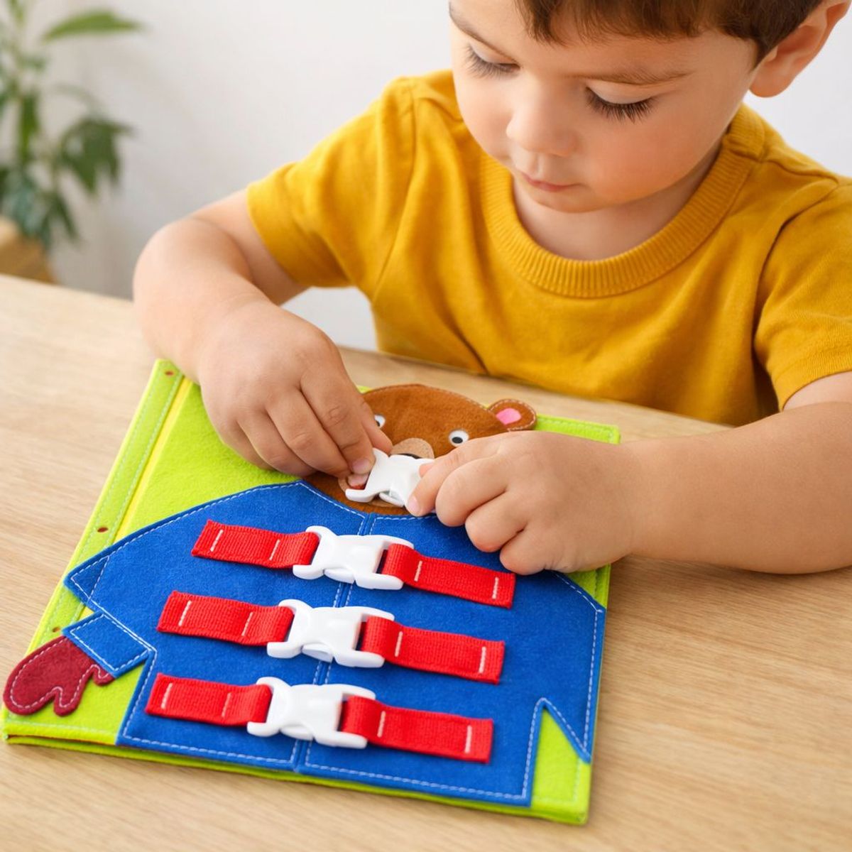 GENERICO - Juguete Didáctico Oso Motricidad Fina Sensorial Niños