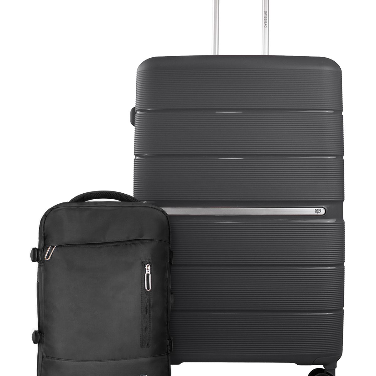 SWISS BAG - Pack Maleta grande 23kg + Mochila Viral de viaje con usb Swiss  Bag