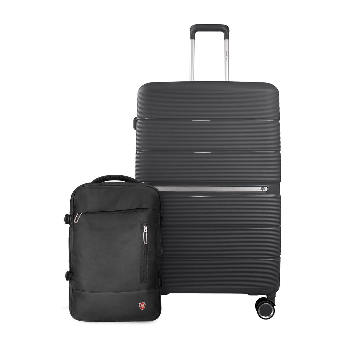 SWISS BAG - Pack Maleta grande 23kg + Mochila Viral de viaje con usb Swiss  Bag