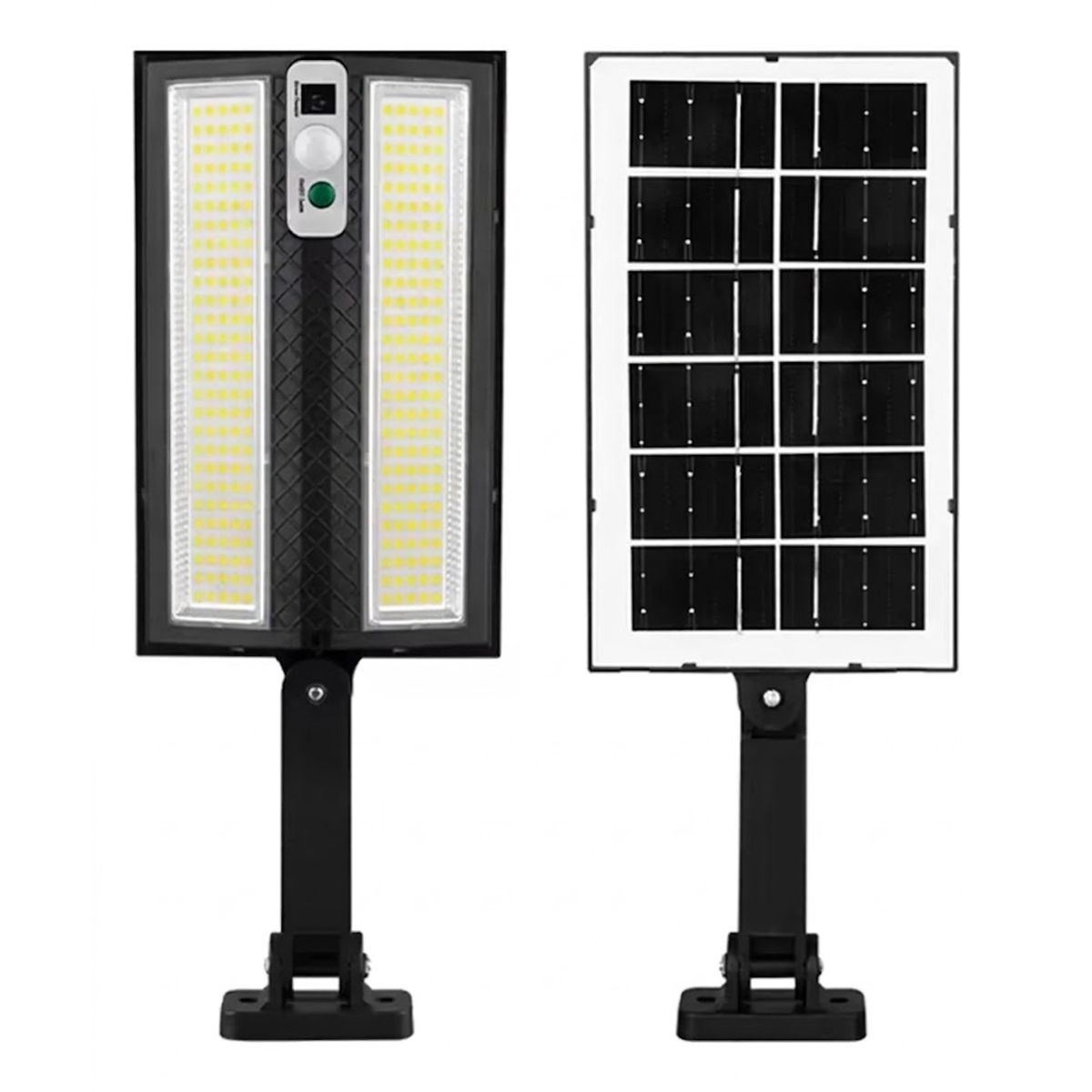 GENERICO - Foco Led Solar Ip65 con Sensor de Movimiento Bk-210-2 Estructura Negro