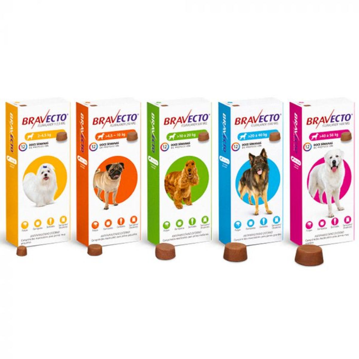 BRAVECTO - Antipulgas Para Perro 40 a 56Kg - 3 Meses