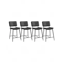 HABITA2 CHILE - Pack 4 Silla de Bar Coffee 68 cm