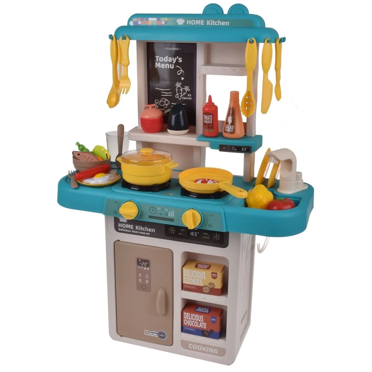 ANSALDO - SET COCINA CON 43 PIEZAS CON LUZ Y SONIDO