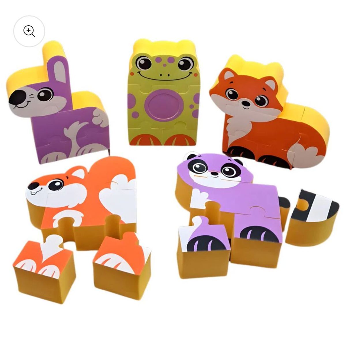 GENERICO - Rompecabezas Infantil De Goma Eva Animales Didáctico 3D