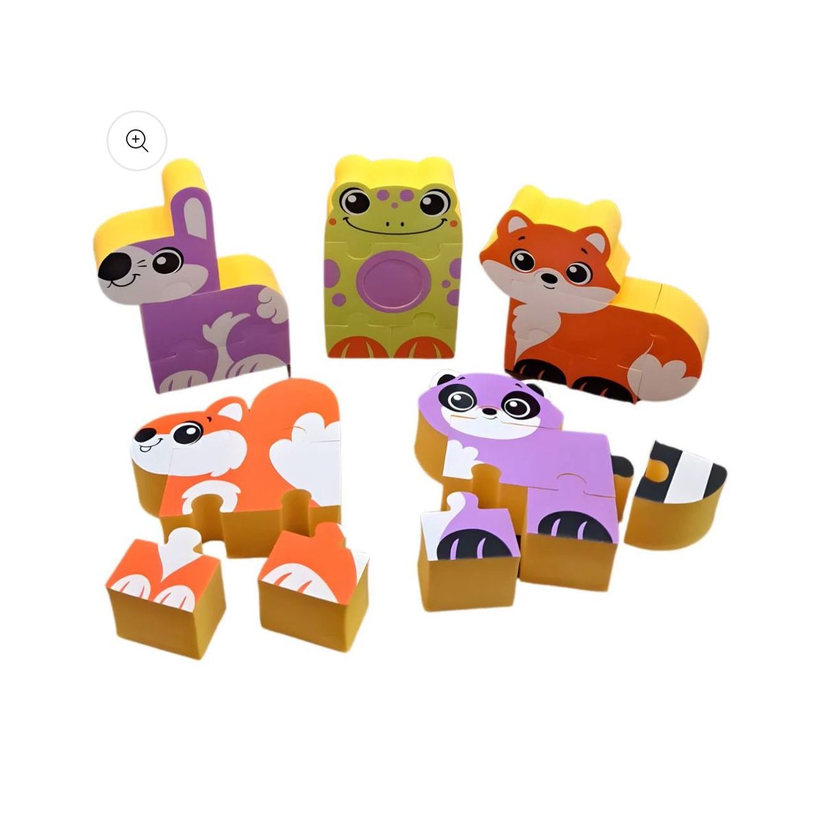 GENERICO - Rompecabezas Infantil De Goma Eva Animales Didáctico 3D