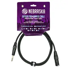 GENERICO - Cable Plug Stereo a XLR Macho de 1.8 mt Nebraska XMJ-S1.8