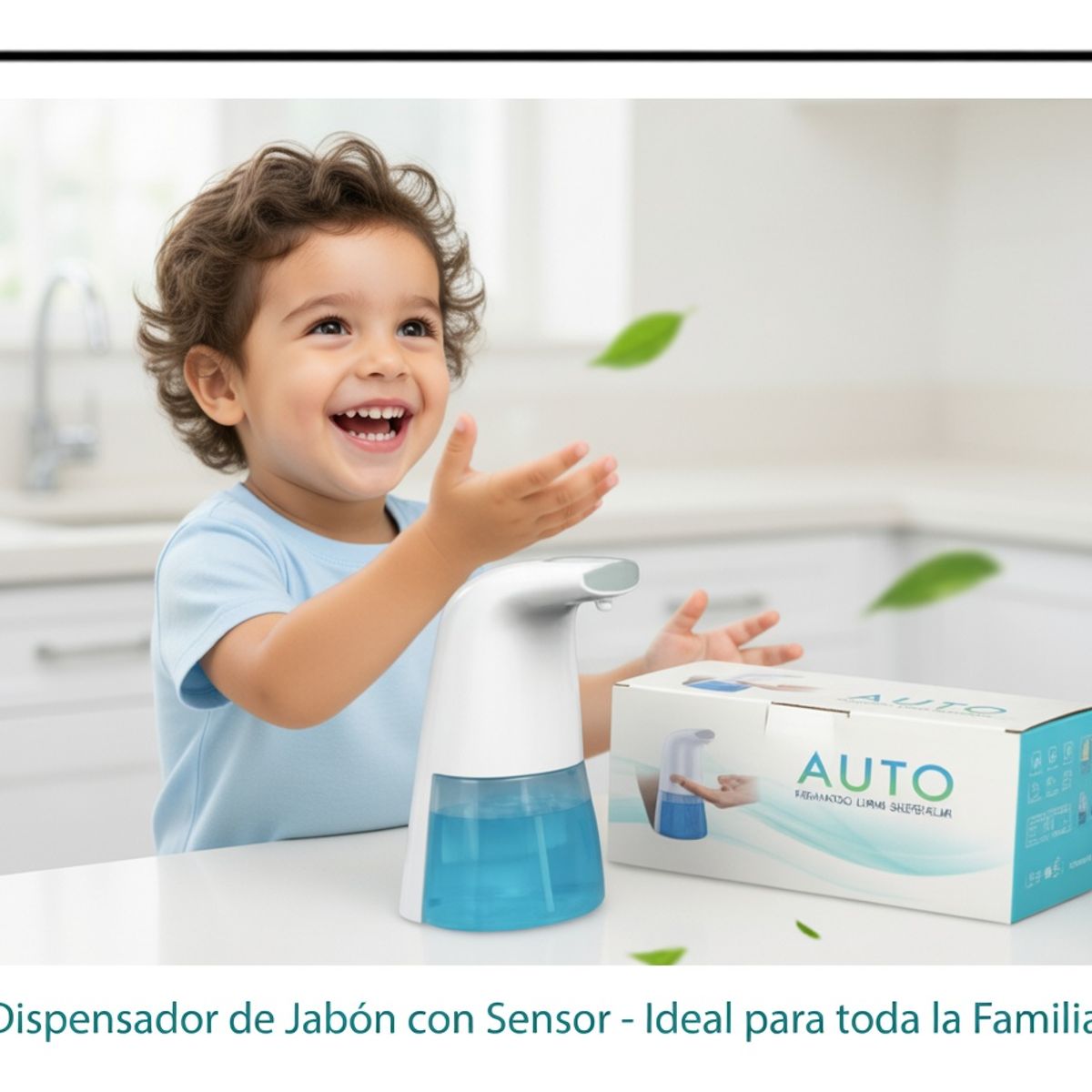 MOVI - Dispensador Automático de Jabón con Sensor Infrarrojo - Sin Contacto Baño y Cocina