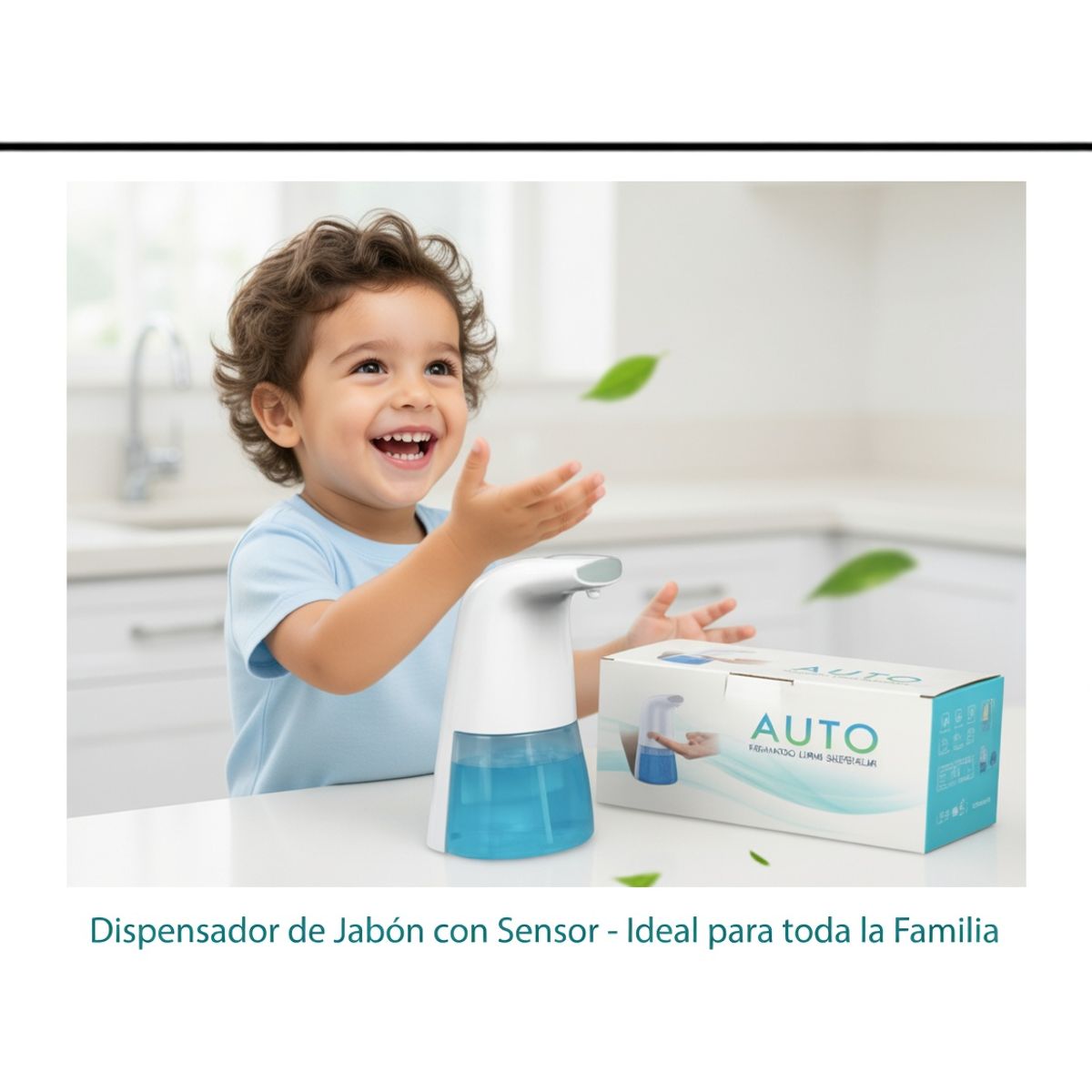 MOVI - Dispensador Automático de Jabón con Sensor Infrarrojo - Sin Contacto Baño y Cocina