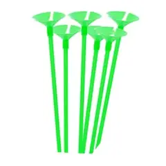 GENERICO - Varillas verdes para globos 12pcs 1x42cm