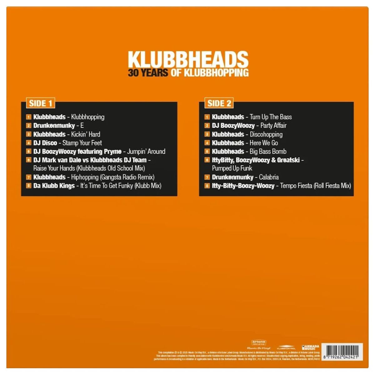 GENERICO - KLUBBHEADS - 30 YEARS OF KLUBBHOPPING (CLEAR VINYL) / VINILO
