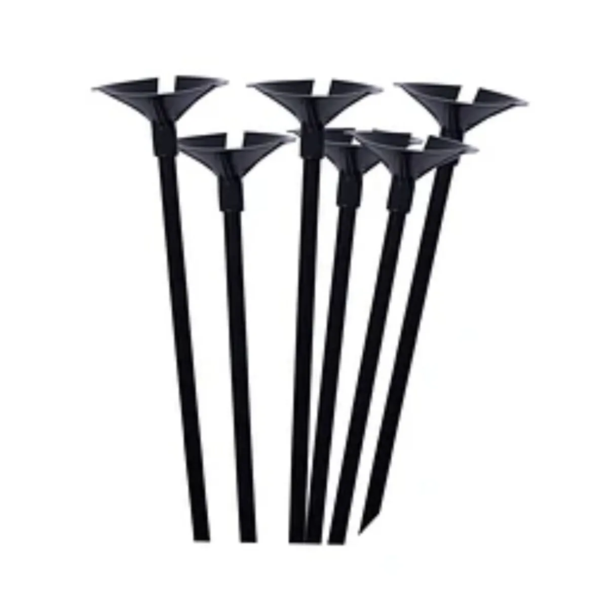 GENERICO - Varillas negras para globos 12pcs 1x42cm