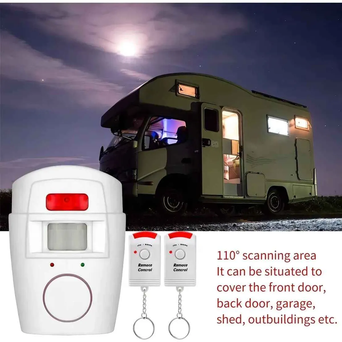 GENERICO - Alarma Sirena Con Sensor 2 Controles