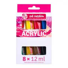 ART CREATION - Acrílicos Set 8 Colores 12ml Selección General