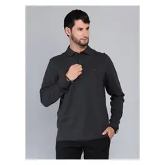 ARROW - Polera Lisa Stone Wash Regular Fit Negro