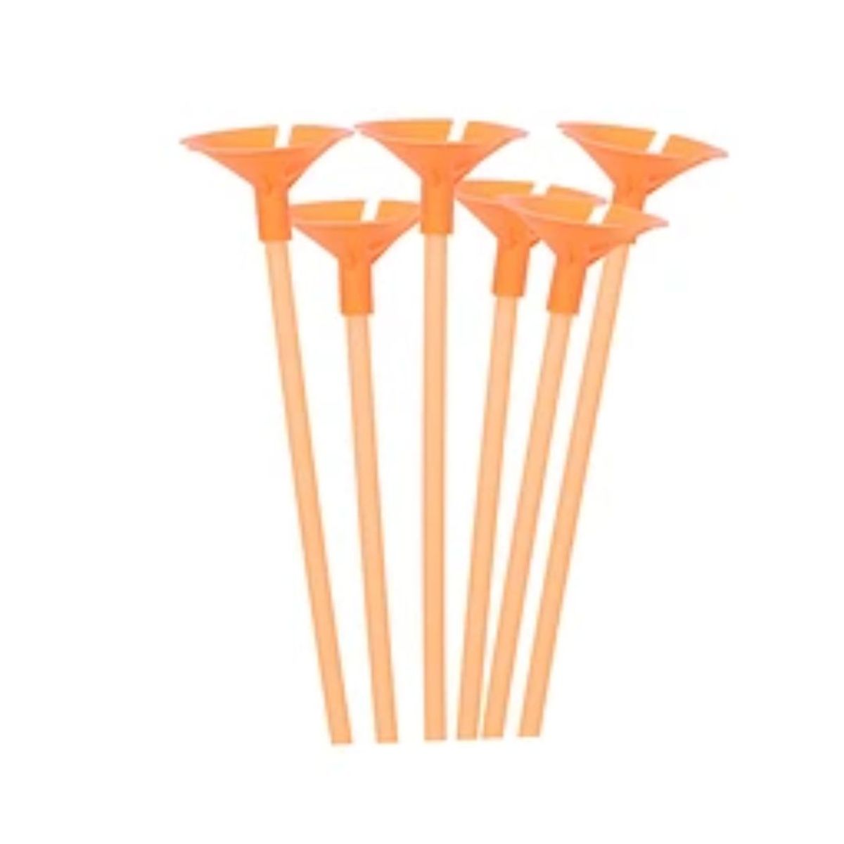 GENERICO - Varillas para globos naranja 1x42cm 12pcs