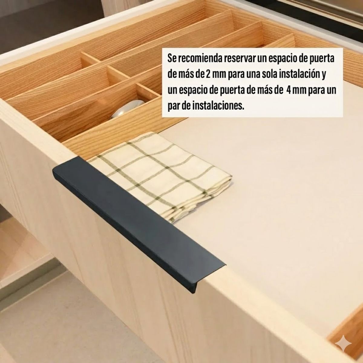 GENERICO - Tiradores Manilla Negro, Tirador Mueble Puerta 15cm 10 Unid