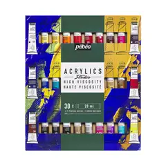 PEBEO - Set 30 Acrílico Studio Colores 20ml + Pincel