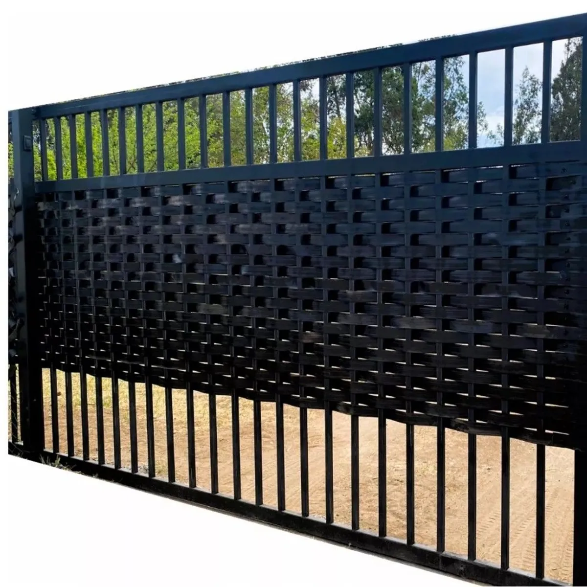 GENERICO - Cinta Cubre Cercos 6m2 + Broches Deluxe Negro Resistente