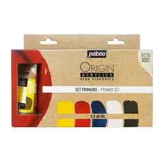 PEBEO - Set 5 Acrílico Origin Colores Primarios 60ml