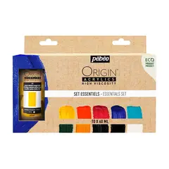 PEBEO - Set 10 Acrílico Origin Colores Esenciales 60ml