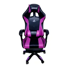 GENERICO - Silla Gamer Luz Rgb Parlante Reposapiés Masajeador Lumbar Variedad de Colores
