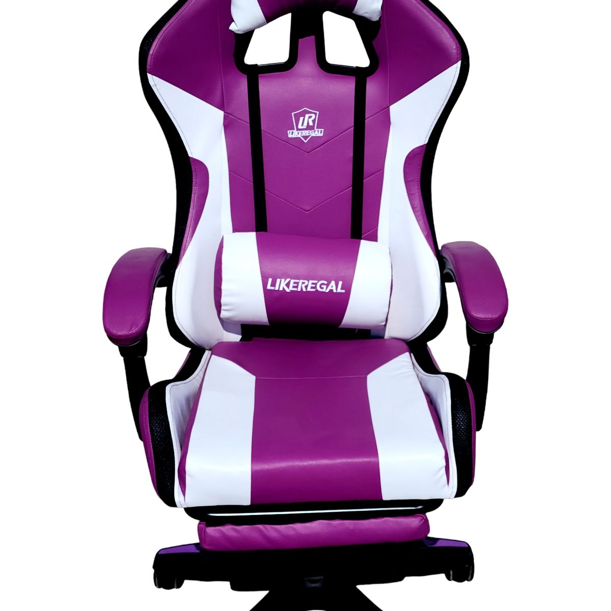 GENERICO - Silla Gamer Luz Rgb Parlante Reposapiés Masajeador Lumbar Variedad de Colores