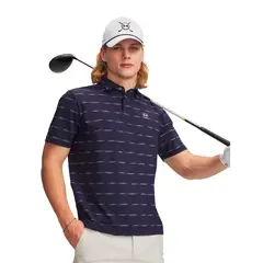 UNDER ARMOUR - Polera Manga Corta UA Drive Chill Printed Azul Hombre