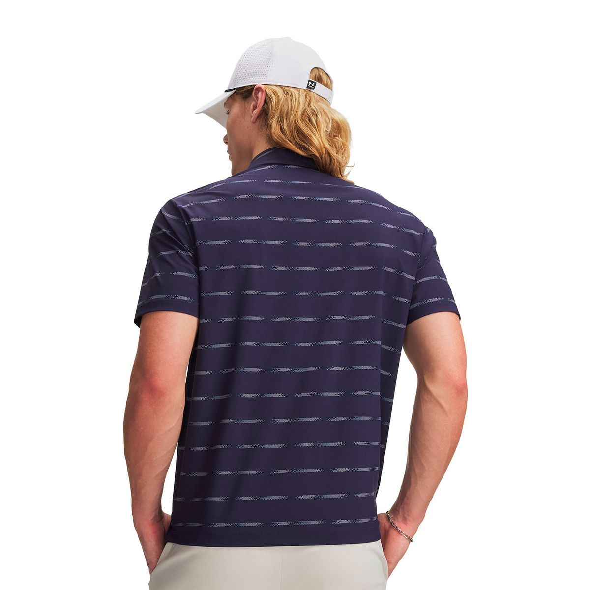 UNDER ARMOUR - Polera Manga Corta UA Drive Chill Printed Azul Hombre UNDER ARMOUR