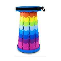 GENERICO - Piso Telescópico Plegable Portátil Silla Retráctil Ajustable