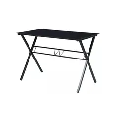 HABITA2 CHILE - Escritorio Glass Metal Black 110 CM