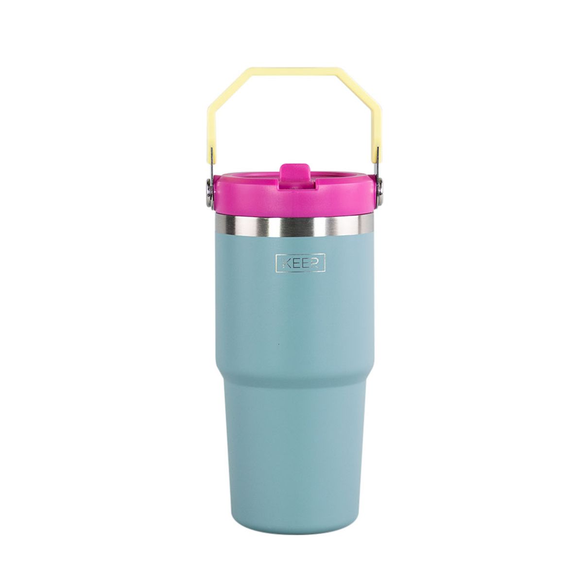 KEEP - Botella Insulada Con Mango 590ML Flask Keep Celeste
