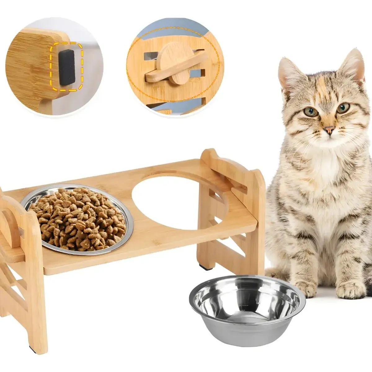 SHOP EHOME BAG - 2 En 1 Comedero Bebedero Ajustable Para Mascotas Perro Gato