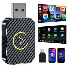 GENERICO - Carplay Adaptador Inalámbrico 2 En 1 Para iPhone Y Android