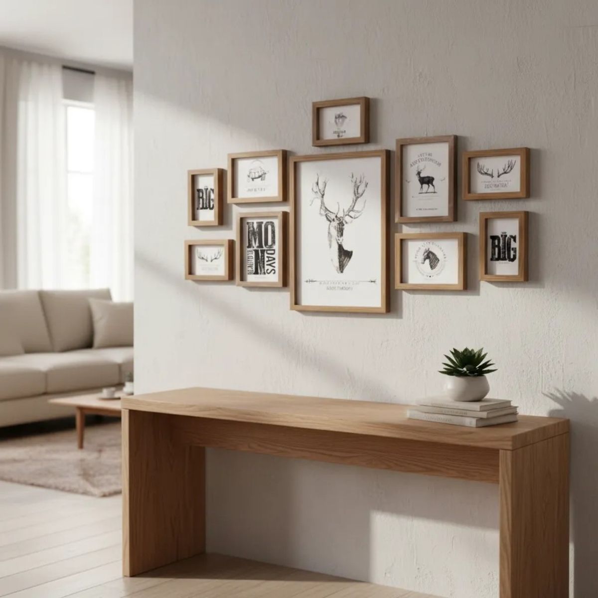 GENERICO - Set De 10 Marcos Decorativos De Madera Para Fotos Y Láminas