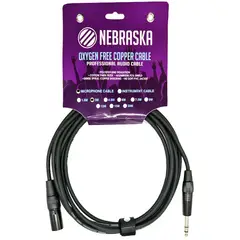 GENERICO - Cable Plug Stereo a XLR Macho de 3 mt Nebraska XMJ-S3