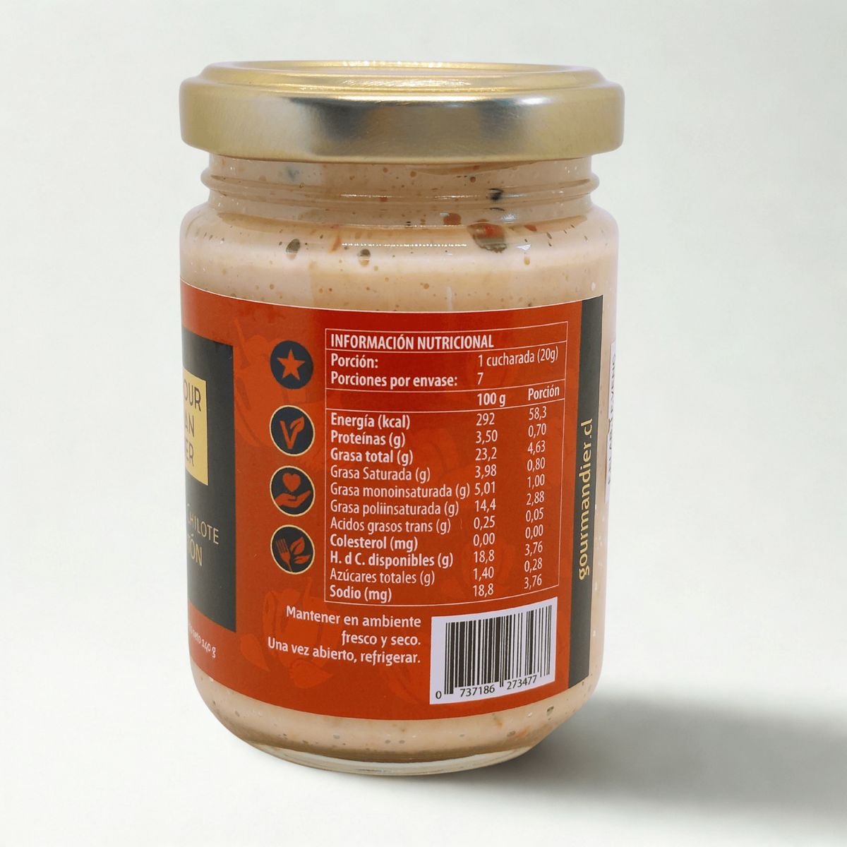 GOURMANDIER - Gourmandier - Pasta ajo pimentón - 156 mL