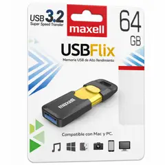 MAXELL - Pendrive Flix 64GB USB 3.2 High Speed