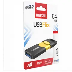 MAXELL - Pendrive Flix 64GB USB 3.2 High Speed