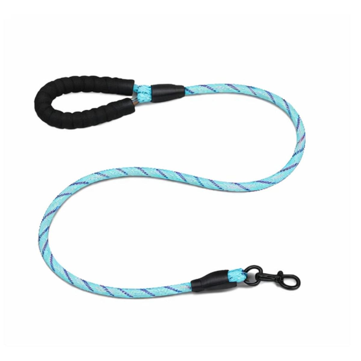 GENERICO - Correa Redonda Perro 1.2 m Resistente Antideslizante - Celeste