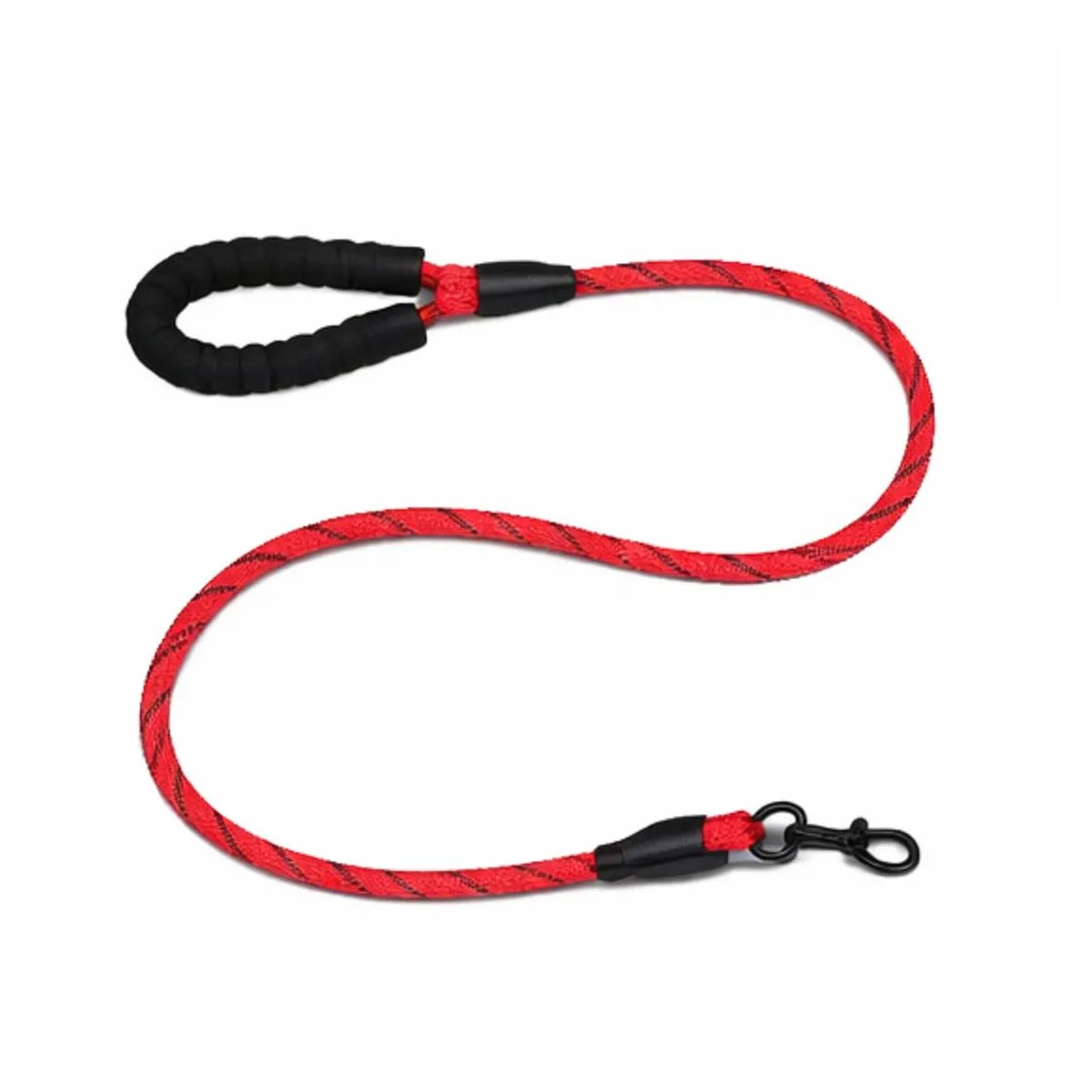 GENERICO - Correa Redonda Perro 1.2 m Resistente Antideslizante - Rojo