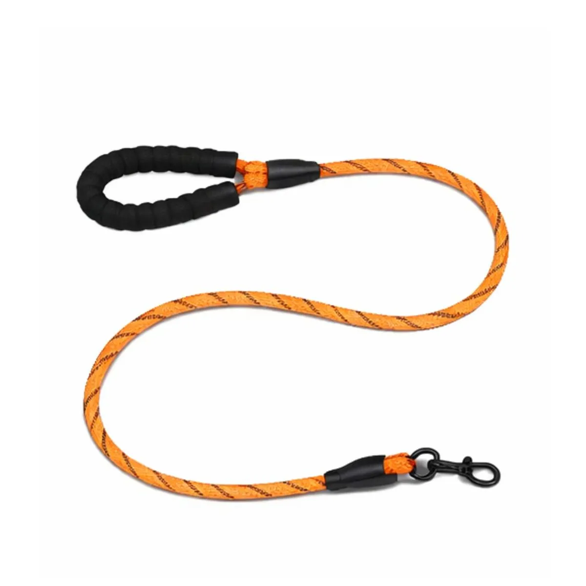 GENERICO - Correa Redonda Perro 1.2 m Resistente Antideslizante - Naranja