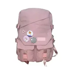 GENERICO - Mochila juvenil de nailon ligera gran capacidad resistente al agua