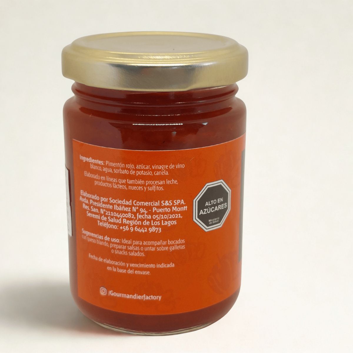 GOURMANDIER - Gourmandier - Confitura pimentón - 156 mL